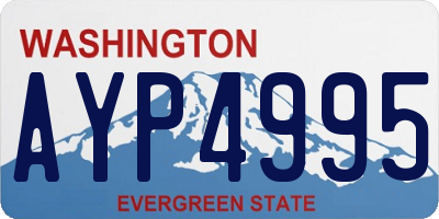 WA license plate AYP4995