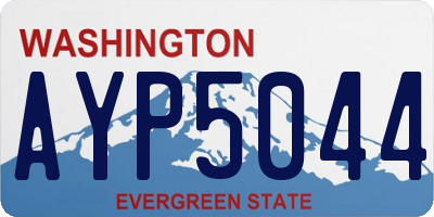 WA license plate AYP5044