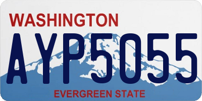 WA license plate AYP5055