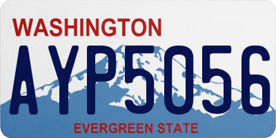 WA license plate AYP5056
