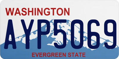 WA license plate AYP5069