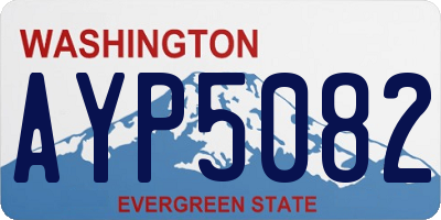 WA license plate AYP5082