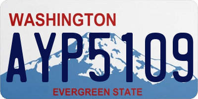 WA license plate AYP5109