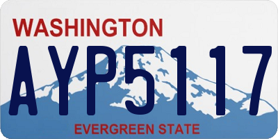 WA license plate AYP5117