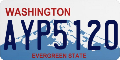 WA license plate AYP5120