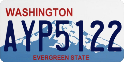 WA license plate AYP5122