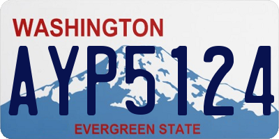 WA license plate AYP5124