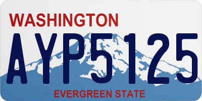 WA license plate AYP5125
