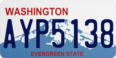 WA license plate AYP5138