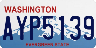 WA license plate AYP5139