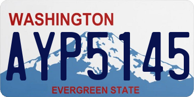 WA license plate AYP5145