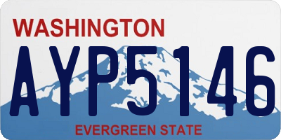 WA license plate AYP5146
