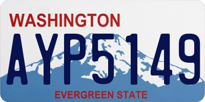 WA license plate AYP5149