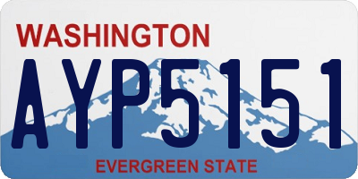 WA license plate AYP5151