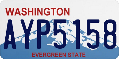 WA license plate AYP5158