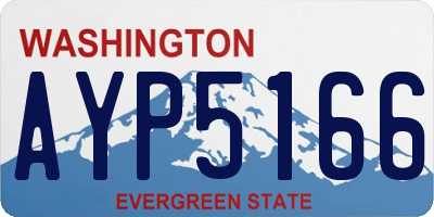 WA license plate AYP5166