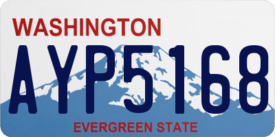 WA license plate AYP5168
