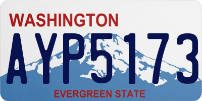 WA license plate AYP5173