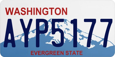 WA license plate AYP5177