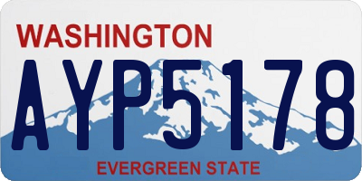 WA license plate AYP5178