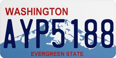 WA license plate AYP5188