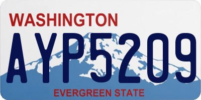 WA license plate AYP5209