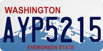 WA license plate AYP5215