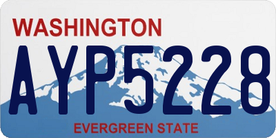 WA license plate AYP5228