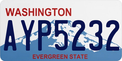 WA license plate AYP5232