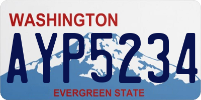 WA license plate AYP5234