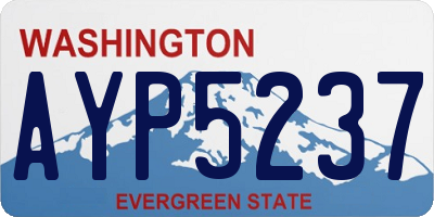 WA license plate AYP5237