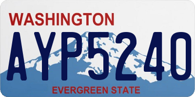 WA license plate AYP5240