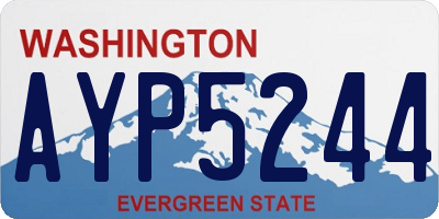 WA license plate AYP5244