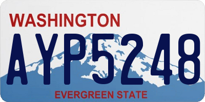 WA license plate AYP5248