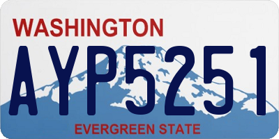 WA license plate AYP5251