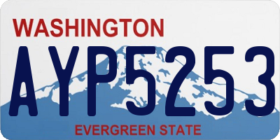 WA license plate AYP5253