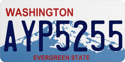 WA license plate AYP5255