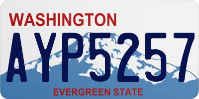 WA license plate AYP5257