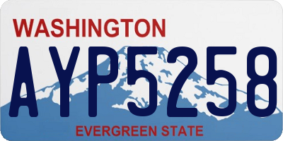 WA license plate AYP5258