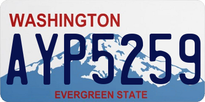 WA license plate AYP5259