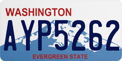 WA license plate AYP5262