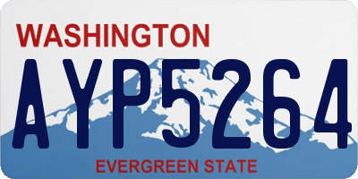 WA license plate AYP5264