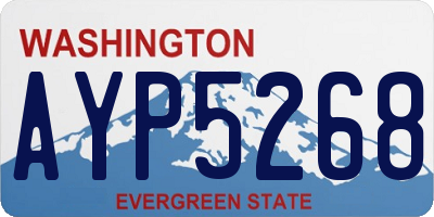 WA license plate AYP5268