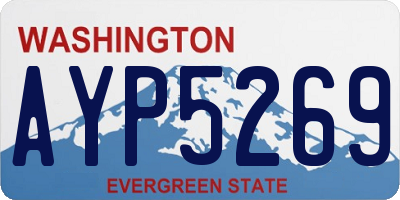 WA license plate AYP5269