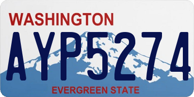 WA license plate AYP5274