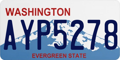 WA license plate AYP5278