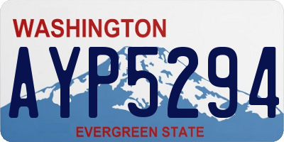 WA license plate AYP5294