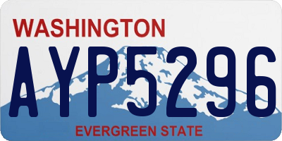 WA license plate AYP5296
