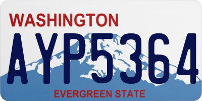 WA license plate AYP5364