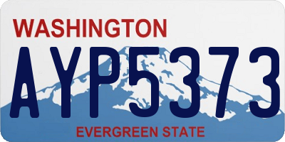 WA license plate AYP5373